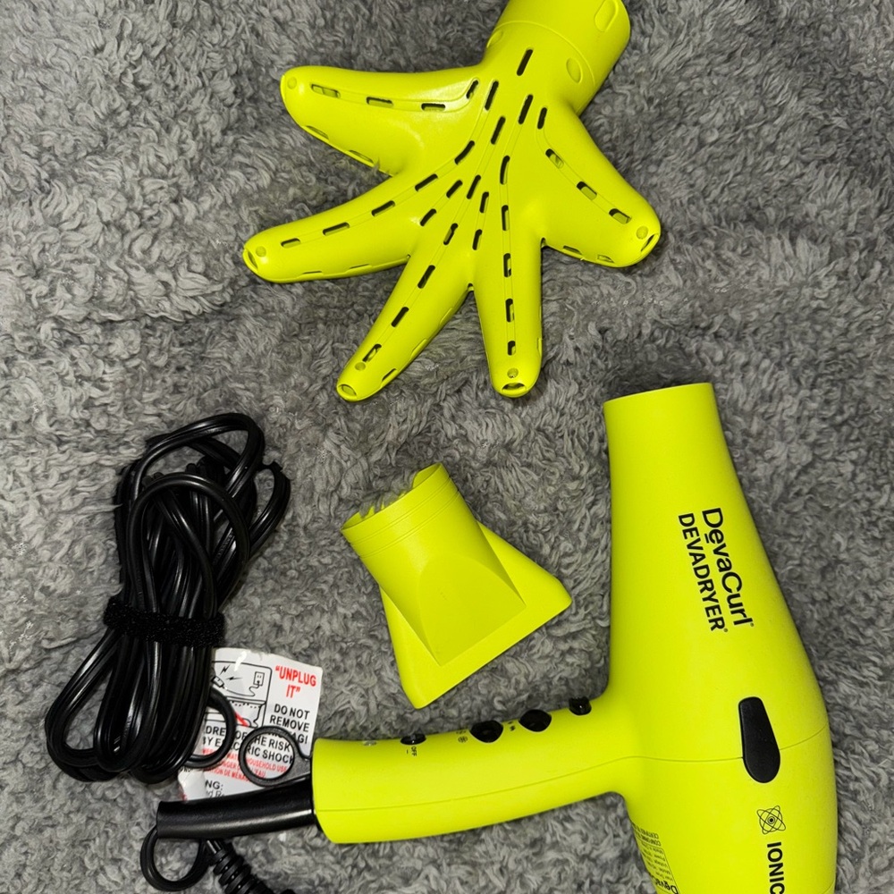 DevaCurl Ionic Hair Dryer in Vibrant Yellow